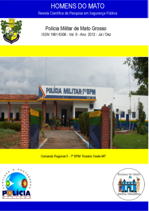 Vista frontal do 7º Batalhão de Polícia Militar de Rosário Oeste - MT.